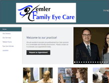 Tablet Screenshot of hemlerfamilyeyecare.com